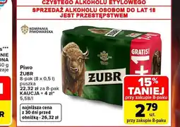 Carrefour Market Piwo Żubr oferta