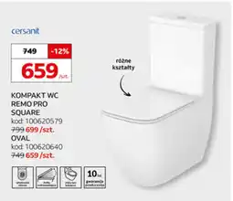 Komfort Cersanit Kompakt WC Remo Pro Square oferta