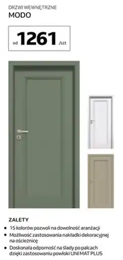 Komfort DRZWI WEWNĘTRZNE MODO oferta