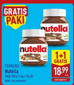 ALDI Pasta orzechowa Nutella oferta