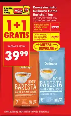 Biedronka Kawa ziarnista Dallmayr Home Barista Caffe Crema Forte oferta