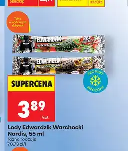 Biedronka Lody Nordis Edwardzik truskawka i limonka oferta