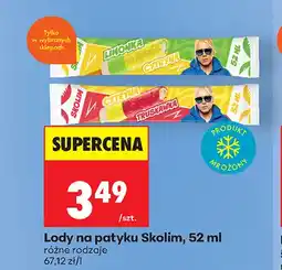 Biedronka Lody na patyku Skolim cytryna i limonka oferta