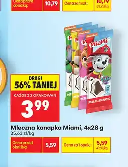 Biedronka Mleczna kanapka Miami 4-pak oferta