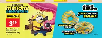 Biedronka Donut Minionki z nadzieniem bananowym Dooti Donuts oferta