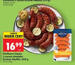Biedronka Kiełbasa śląska z serem cheddar Kraina Wędlin oferta