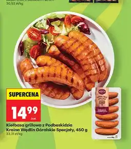 Biedronka Kiełbasa grillowa z Podbeskidzia Kraina Wędlin Góralskie Specjały oferta