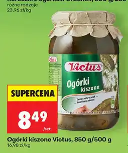 Biedronka Ogórki kiszone Victus oferta