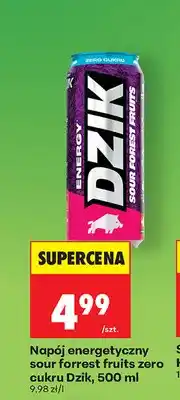 Biedronka Napój energetyczny Dzik Energy Sour Forest Fruits zero cukru oferta