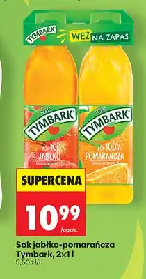 Biedronka Sok jabłko-pomarańcza Tymbark 2-pak oferta