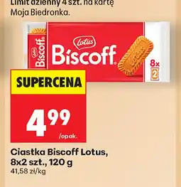 Biedronka Ciastka Biscoff Lotus 8-pak oferta