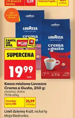 Biedronka Kawa mielona Lavazza Crema e Gusto classico oferta