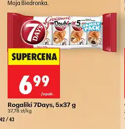 Biedronka Rogaliki 7Days Double 5-pak oferta