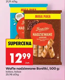 Biedronka Wafle nadziewane Bonitki kakao oferta