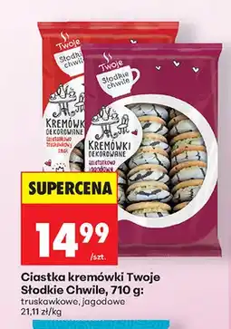 Biedronka Ciastka kremówki Twoje Słodkie Chwile truskawkowe oferta