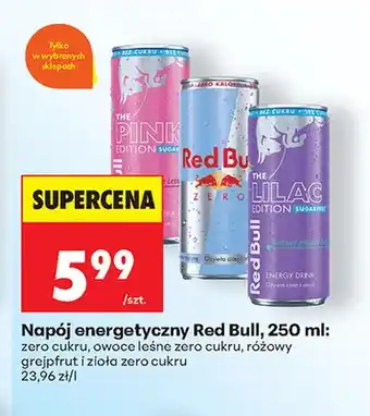 Biedronka Napój energetyczny Red Bull Zero oferta