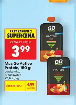 Biedronka Mus Go Active Protein truskawka oferta