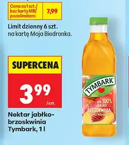 Biedronka Nektar jabłko-brzoskwinia Tymbark oferta
