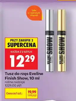 Biedronka Tusz do rzęs Eveline Finish Show Volume & Length oferta