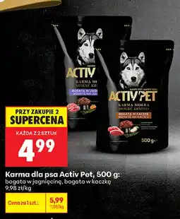 Biedronka Karma mokra dla psa Activ'Pet bogata w jagnięcinę oferta