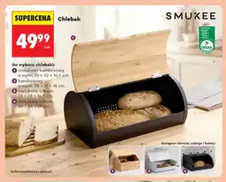 Biedronka Chlebak metalowo-bambusowy Smukee 35x22x16,5 cm oferta