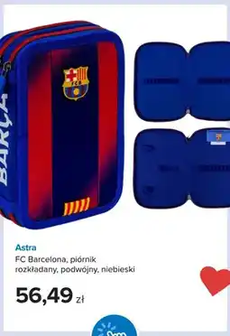 Smyk Piórnik rozkładany podwójny Astra FC Barcelona niebieski oferta
