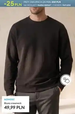 Sinsay Bluza crewneck Sinsay oferta