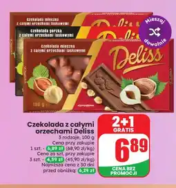 Dino Czekolada mleczna z całymi orzechami laskowymi Deliss oferta