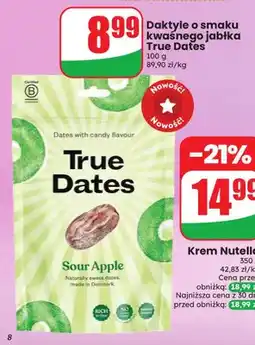 Dino Daktyle o smaku kwaśnego jabłka True Dates Sour Apple oferta