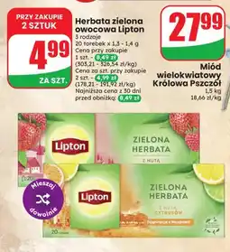 Dino Herbata zielona owocowa Lipton oferta