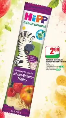 Dino Batonik owocowy jabłko-banan-malina HiPP Owocowy Przyjaciel oferta