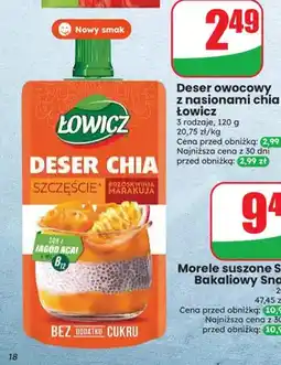 Dino Deser owocowy z nasionami chia brzoskwinia marakuja Łowicz oferta