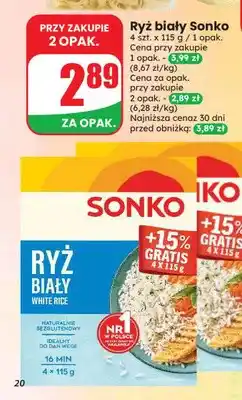 Dino Ryż biały Sonko 4-pak oferta