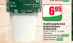 Dino Kubki papierowe jednorazowe Grill & Chill oferta