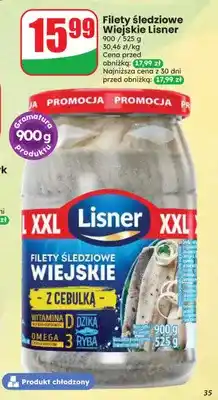 Dino Filety śledziowe Wiejskie Lisner z cebulką oferta