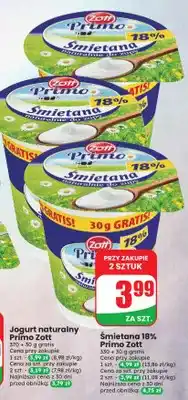 Dino Śmietana Primo Zott 18% oferta