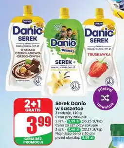 Dino Serek homogenizowany Danio o smaku czekoladowo-orzechowym oferta