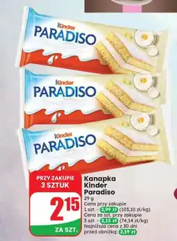 Dino Kanapka Kinder Paradiso oferta