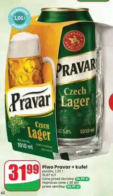 Dino Zestaw piwo Pravar + kufel oferta