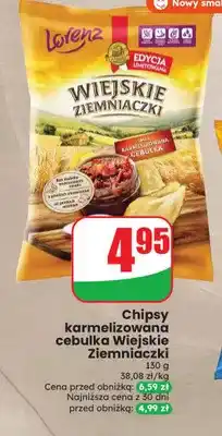 Dino Chipsy karmelizowana cebulka Wiejskie Ziemniaczki oferta