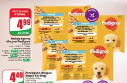 Dino Mokra karma dla psa Pedigree Junior Wybór Smaków z ryżem w galaretce 4-pak oferta
