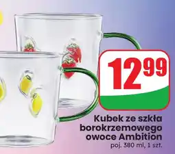 Dino Kubek ze szkła borokrzemowego owoce Ambition oferta