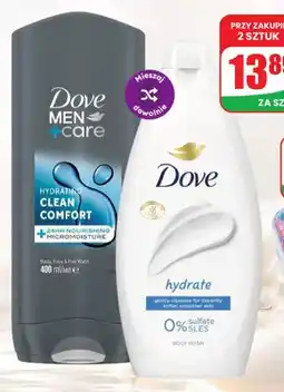 Dino Żel pod prysznic Dove Men+Care Hydrating Clean Comfort oferta