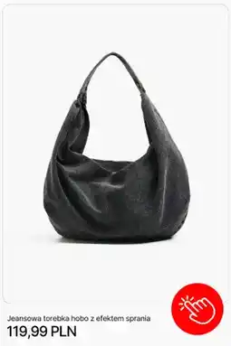 Cropp Torebka hobo jeansowa Cropp z efektem sprania oferta
