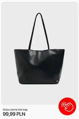Cropp Torebka duża czarna tote bag Cropp oferta