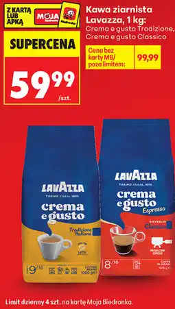 Biedronka Kawa ziarnista Lavazza Crema e gusto Tradizione / Crema e gusto Classico oferta