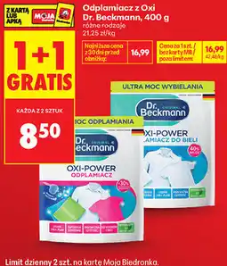 Biedronka Odplamiacz z Oxi Dr. Beckmann, różne rodzaje oferta
