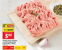 Biedronka Chude mięso mielone z szynki wieprzowej Kraina Mięs oferta