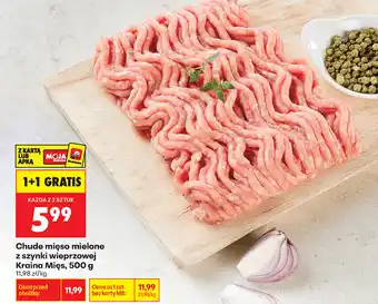 Biedronka Chude mięso mielone z szynki wieprzowej Kraina Mięs oferta