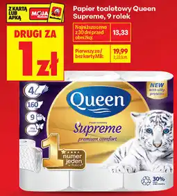 Biedronka Papier toaletowy Queen Supreme, 9 rolek oferta